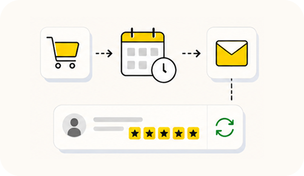 Configuración de envío automático (tras compra / fin de servicio)