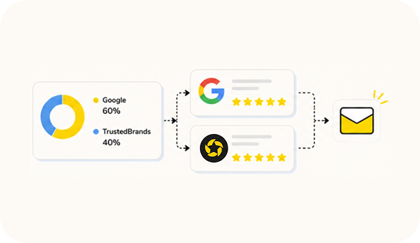 Control de reparto de invitaciones Google / TrustedBrands